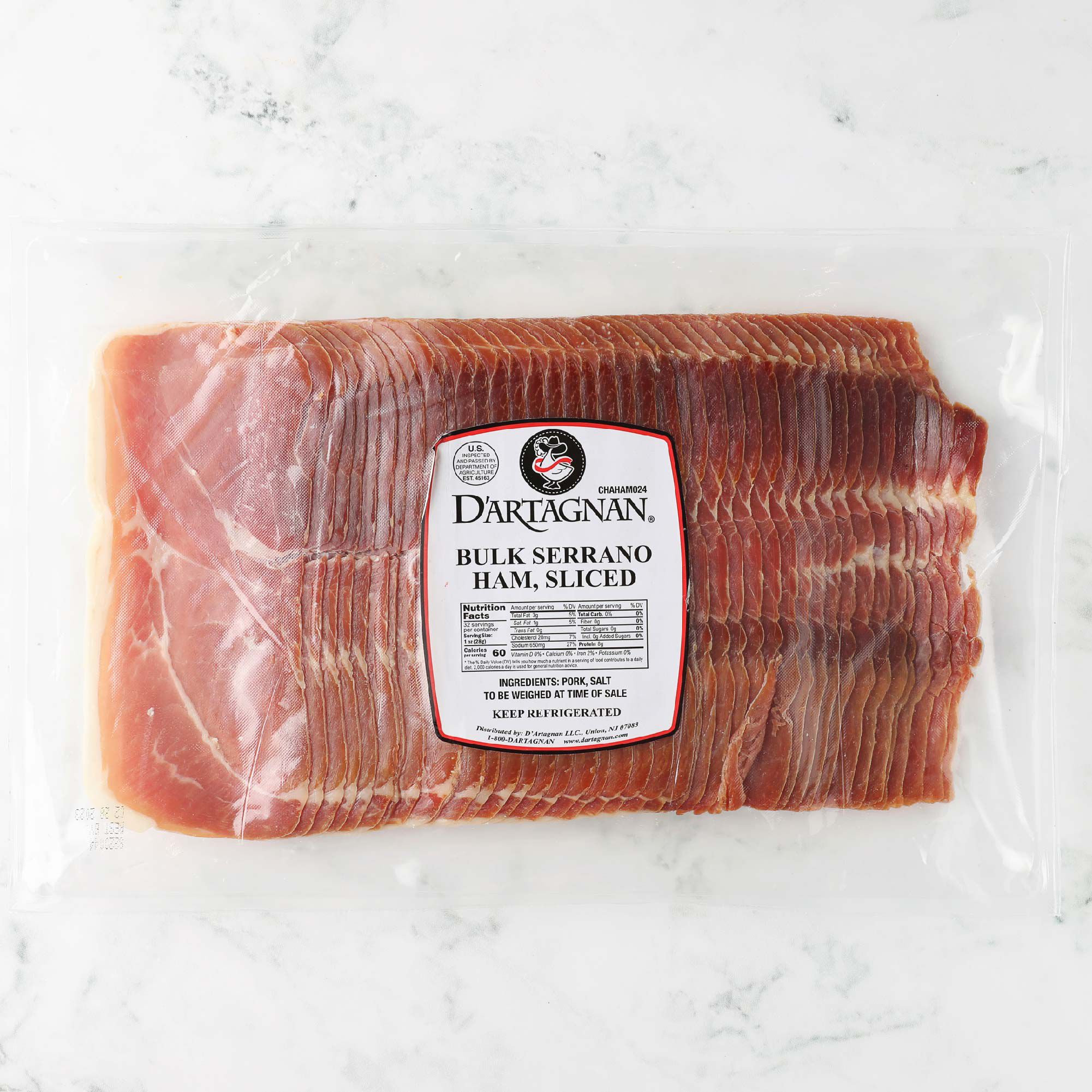 Pre-Sliced Serrano Ham