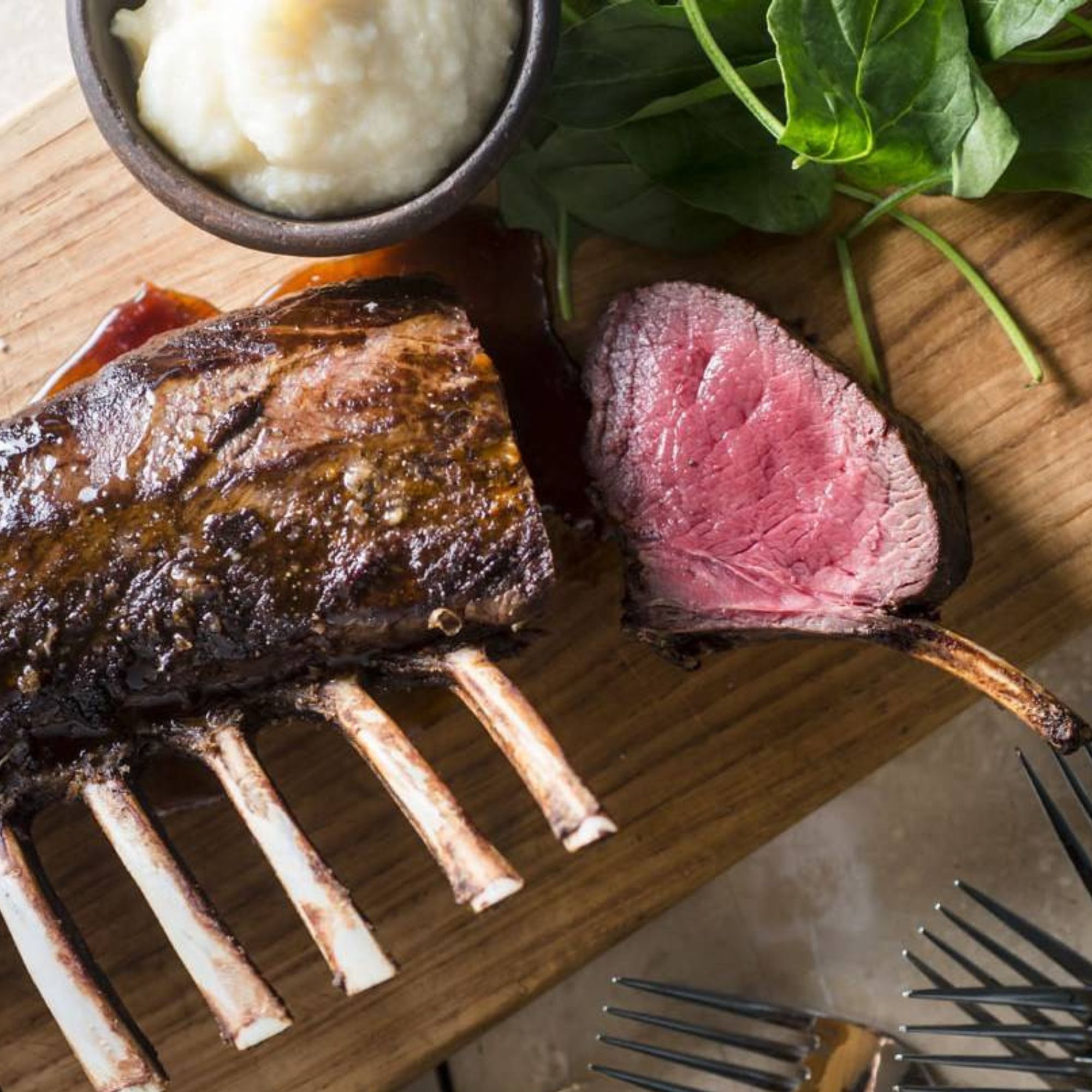 Rack of Venison (Rib Roast), Frenched