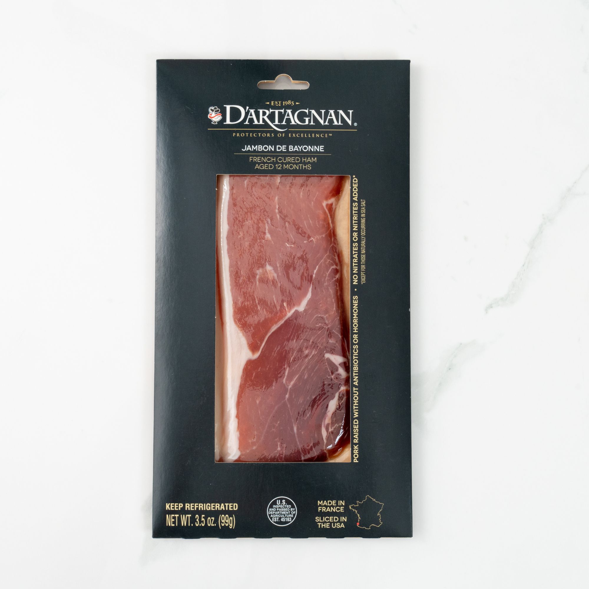 Sliced Jambon de Bayonne, French Prosciutto