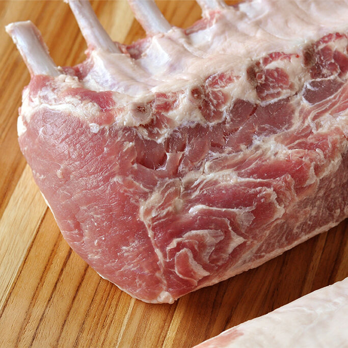 Berkshire Pork Rib Roast (Rack of Pork), Frenched 3 Berkshire Pork Rib Roast (Rack of Pork), Frenched