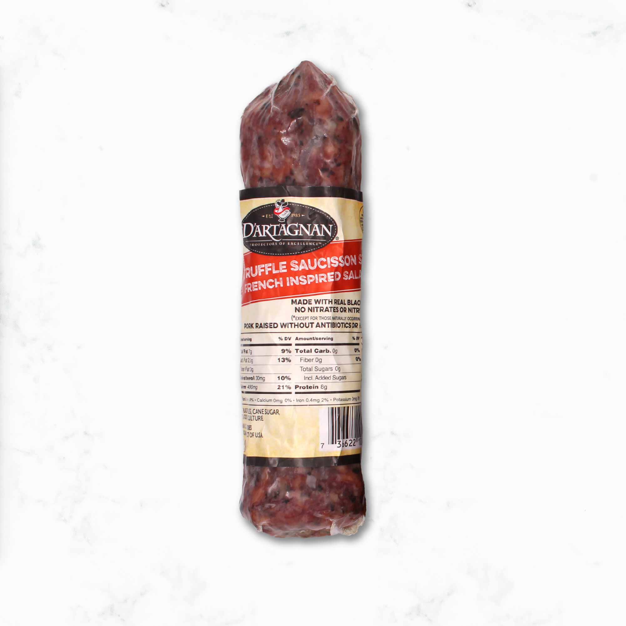 Artisanal Dry-Cured Pork Saucisson Sec with Truffles
