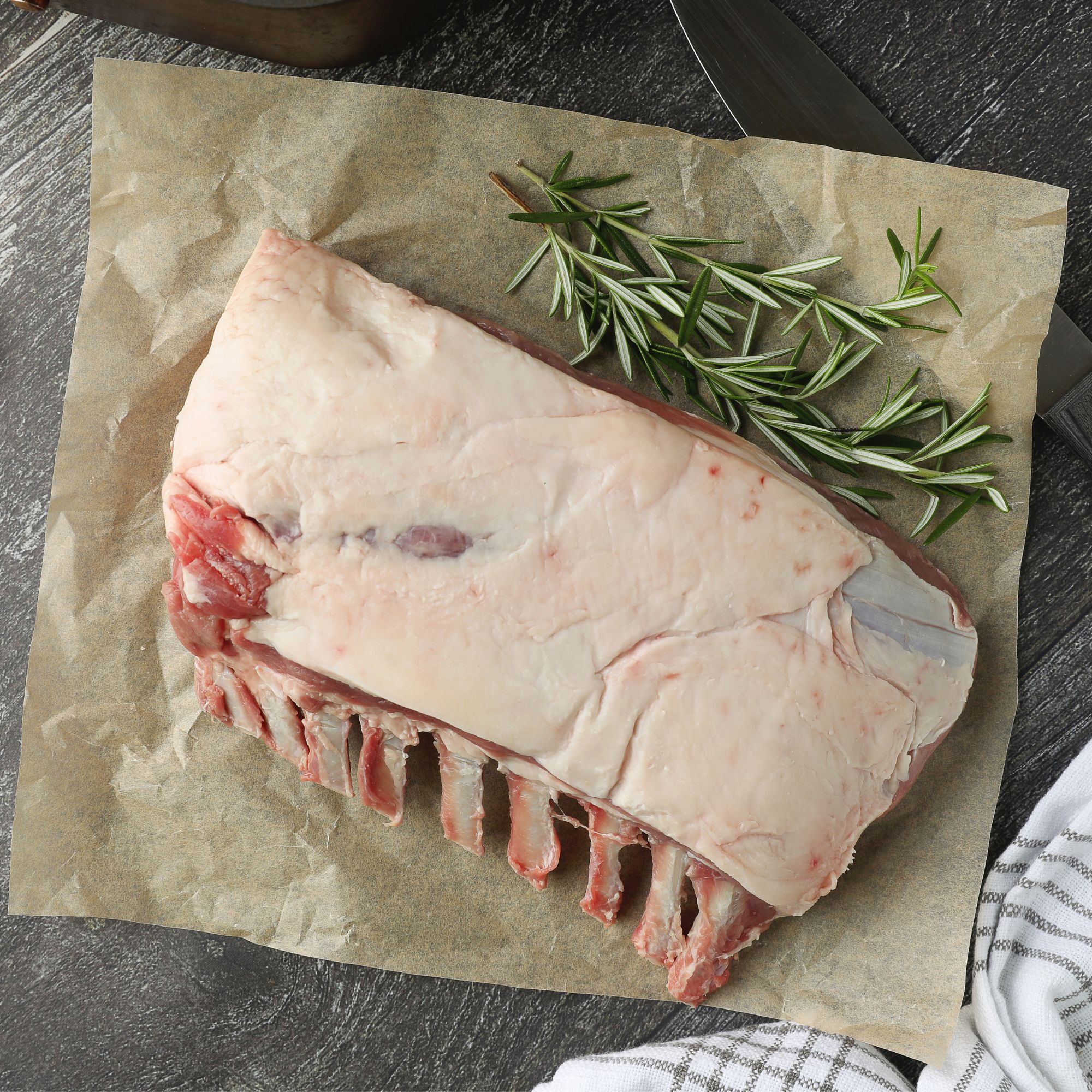 Wild Boar Rib Rack, Frenched